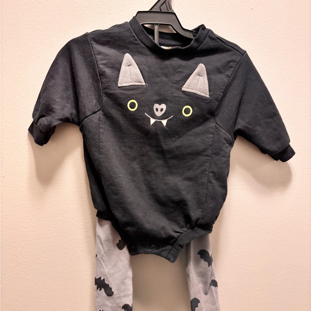 Cat & Jack Black and Gray Bat Costume Set
